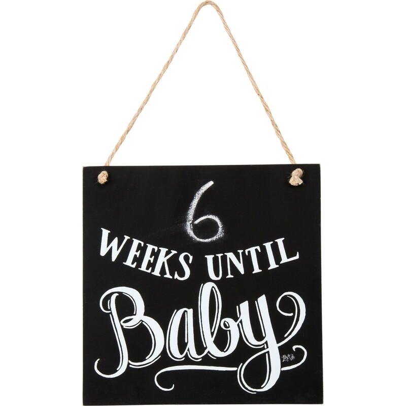 Chalk Sign - Weeks Until Baby