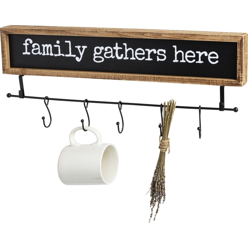 Hook Board - Family Gathers Here