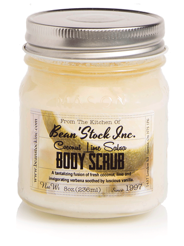 Bean'Stock Body Scrub | Coconut Lime Salsa