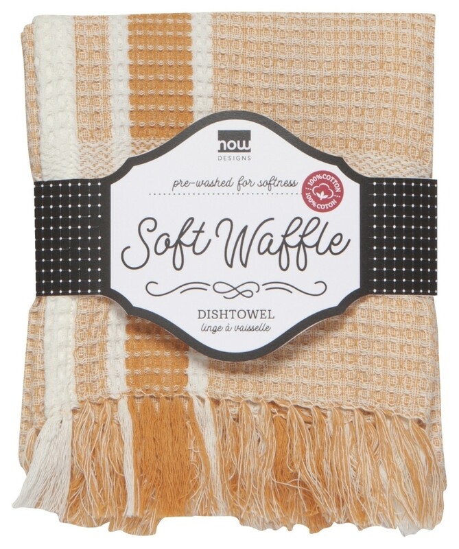 Danica Heirloom Soft Waffle Dishtowel | Ochre