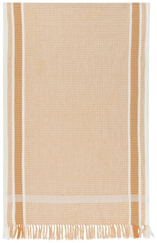 Danica Heirloom Soft Waffle Dishtowel | Ochre