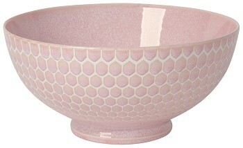 Now Designs Honeycomb 8in Serving Bowl | Pink