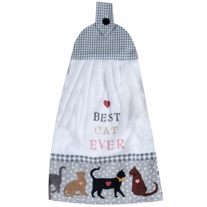 Kay Dee Designs Hang-up Towel | Best Cat Ever