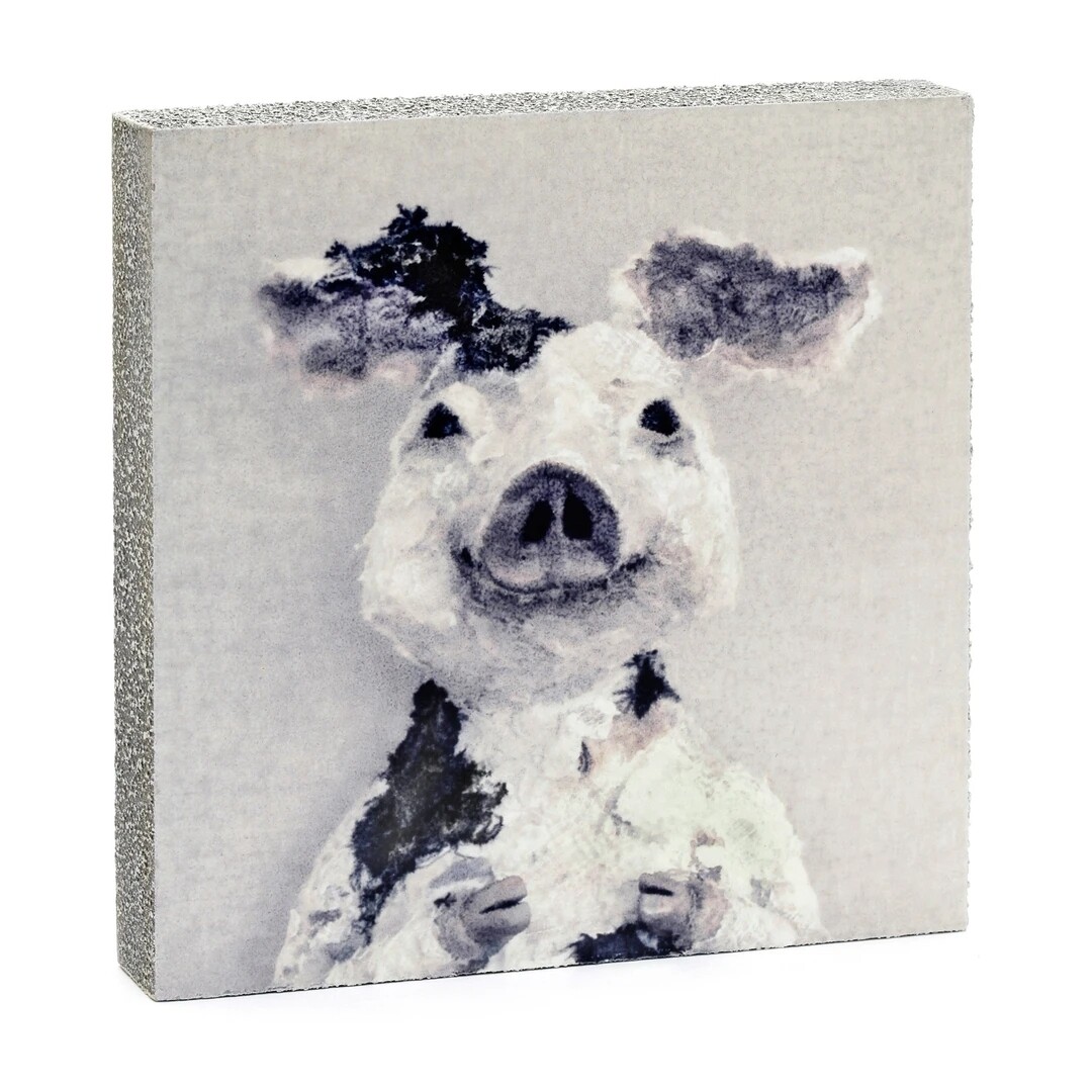 Cedar Mountain Little Gem Art Block - Porteus the Pig