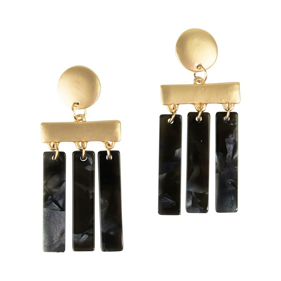 Michelle McDowell Chester Earrings | Charcoal