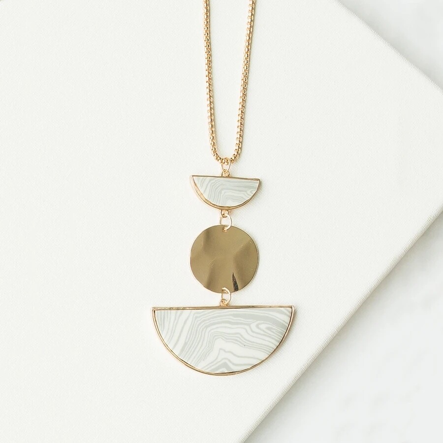 Michelle McDowell Shea Necklace | Marble