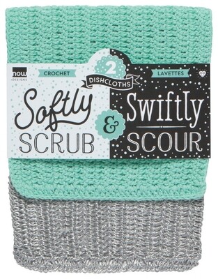Now Designs Scrub & Scour Dishcloths Set of 2