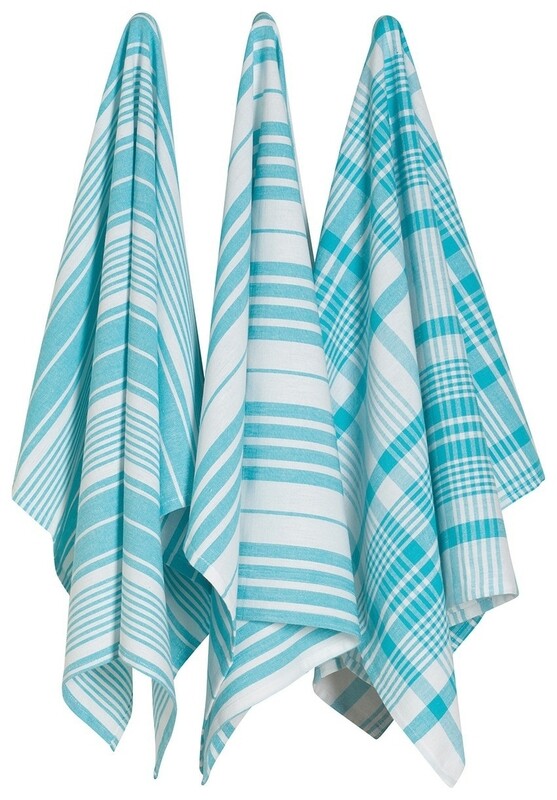 Now Designs Jumbo Dishtowel Set of 3 - Bali Blue