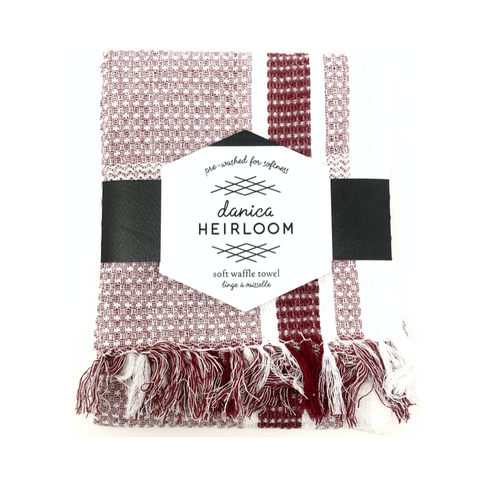 Danica Heirloom Soft Waffle Dishtowel | Wine