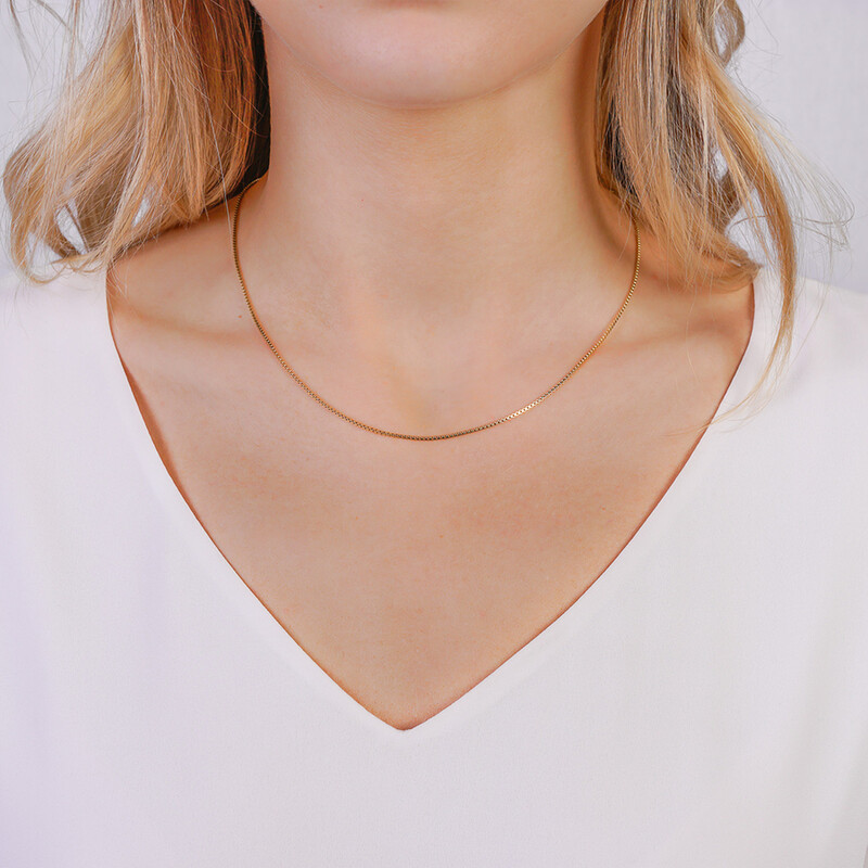 Pilgrim Gold Nancy Classic Chain Necklace 50 cm