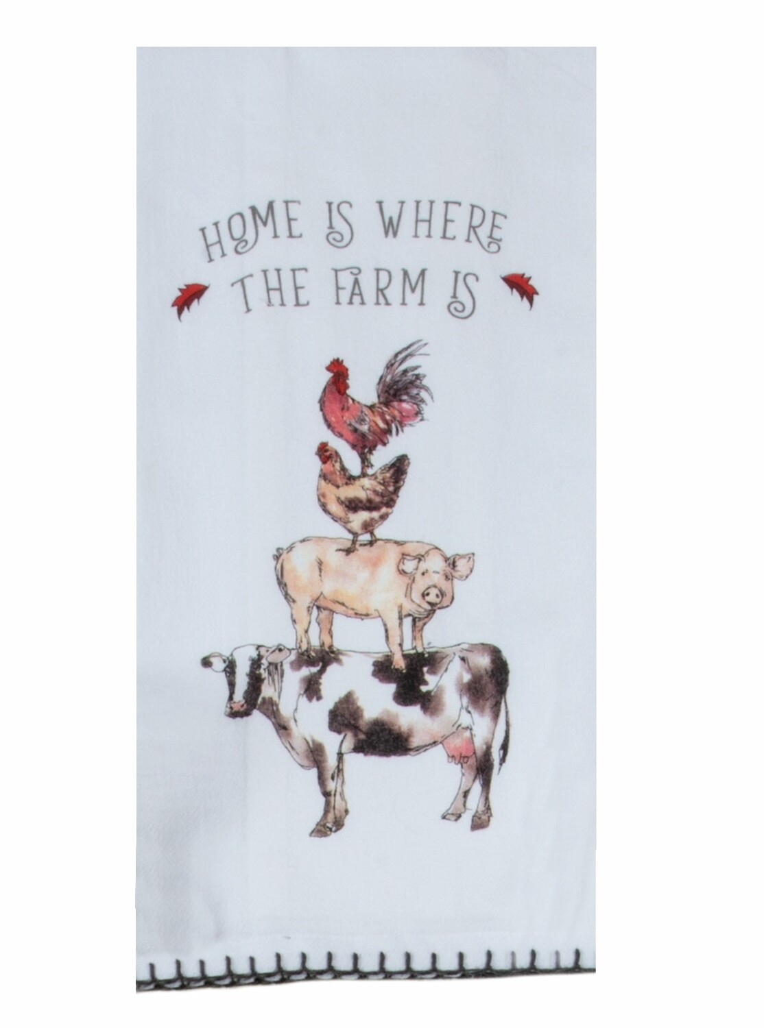 Kay Dee Designs Flour Sack Towel | Country Life Stacked Animals