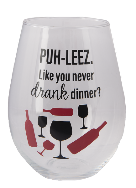 The Stupendous Stemless Wine Glass - Drank Dinner