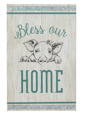 Farmhouse Plaque - Bless Our Home
