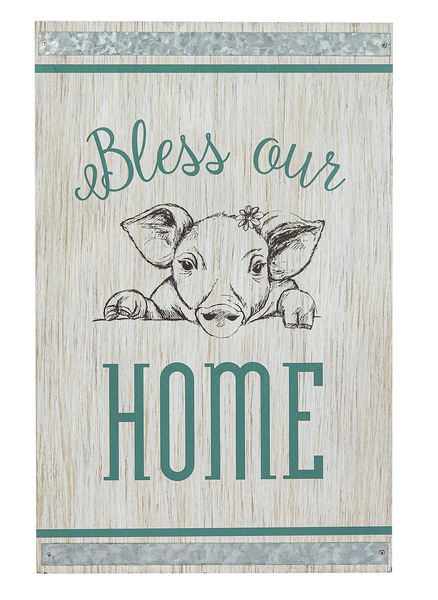 Farmhouse Plaque - Bless Our Home