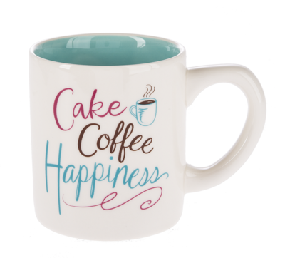 GANZ Cake Mug - Cake Coffee Happiness