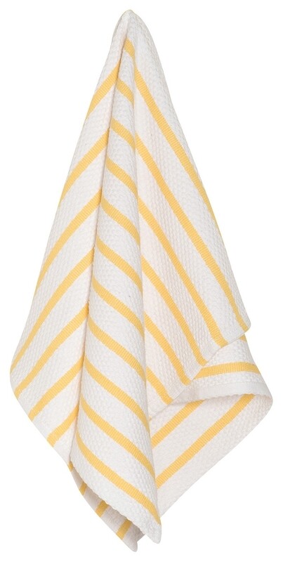 Now Designs Basketweave Dishtowel - Lemon