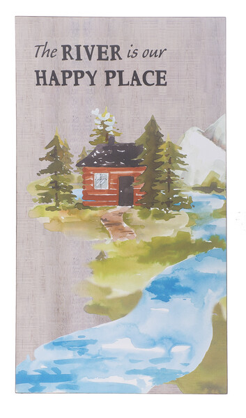 The River is our Happy Place Wall Plaque