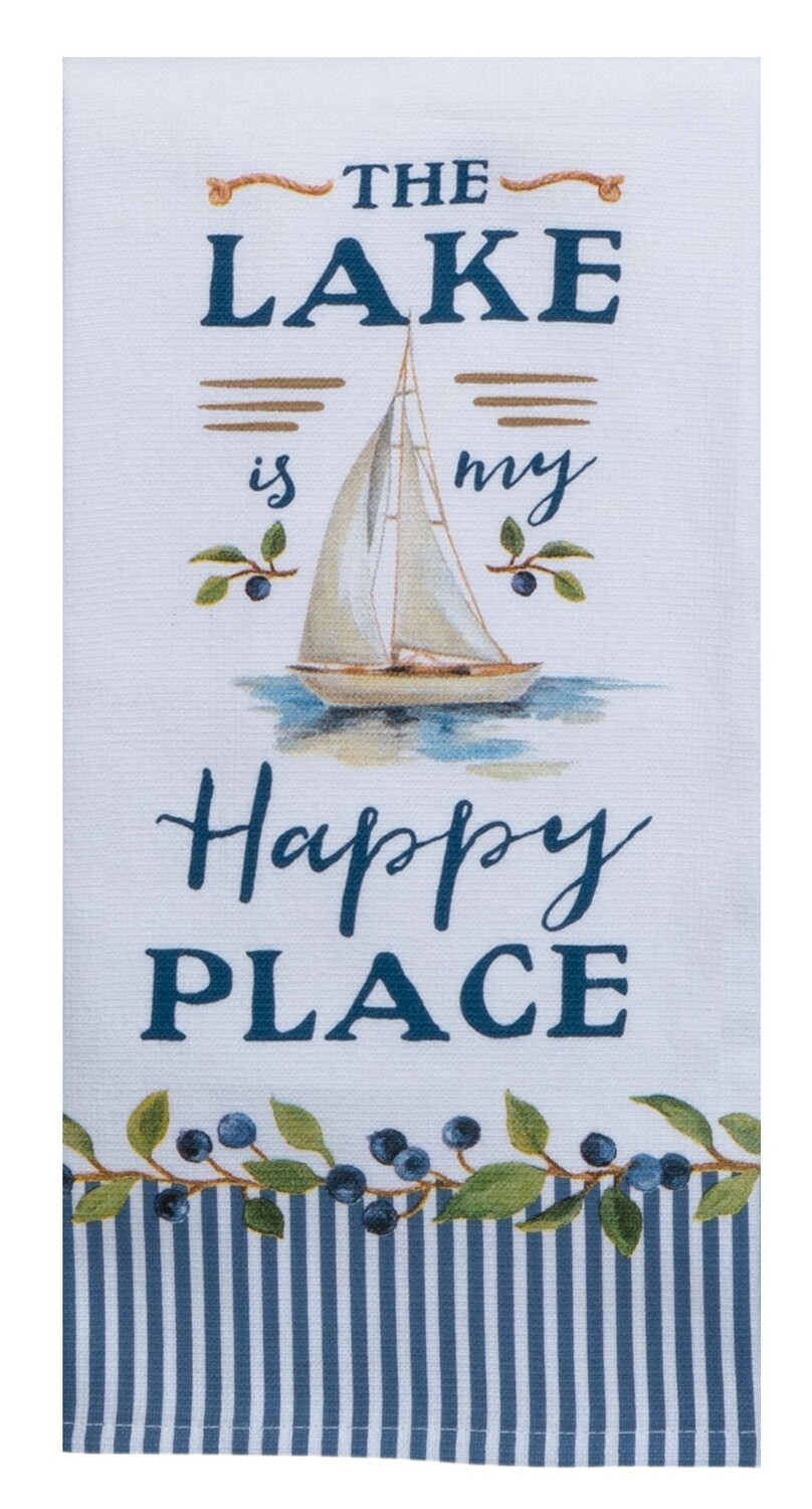 Kay Dee Designs Duel Purpose Terry Towel | The Lake is my Happy Place