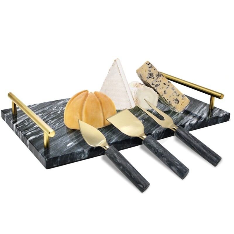 Natural Living Marble Serving Board