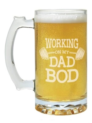 Carson 16-ounce Dad Bod Beer Mug 