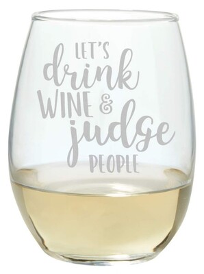 Carson Stemless Wine Glass - Drink & Judge