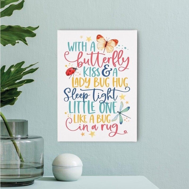 Small Canvas - Butterfly Kiss &amp; Lady Bug Hug