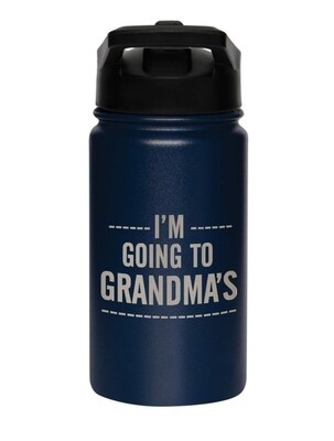 Carson 14oz Stainless Steel Children's Sport Bottle - I'm Going To Grandma's