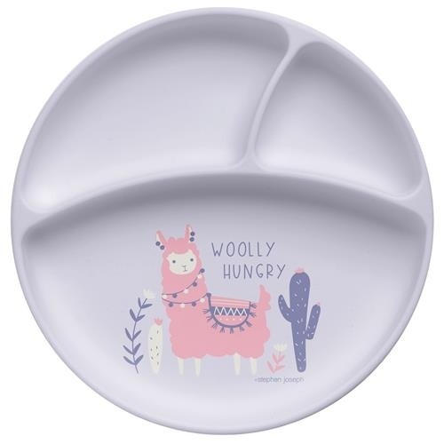 Stephen Joseph Suction Cup Silicone Plate - Llama
