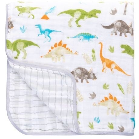 Stephen Joseph Muslin Stroller Blanket - Dino