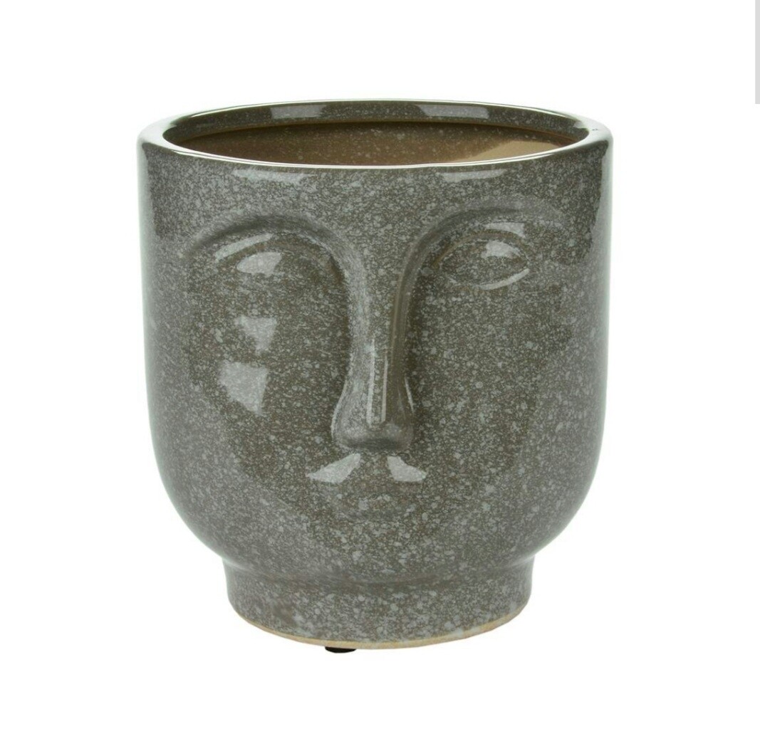 Stone Look Face Planter - Tall