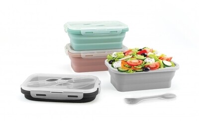 Krumb's Kitchen Collapsible Silicone Lunch Container