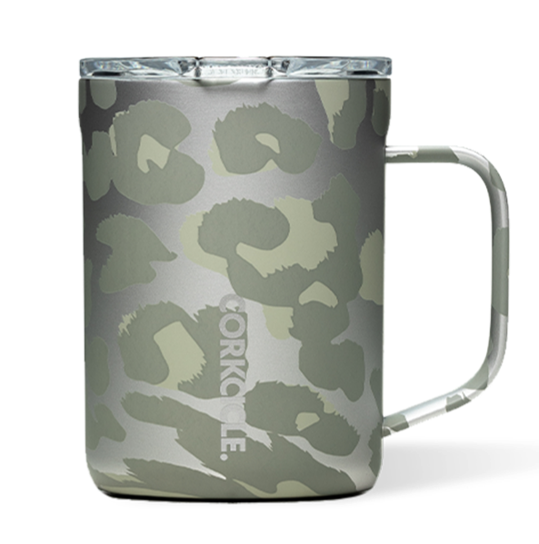 Corkcicle Coffee Mug | 16oz Snow Leopard