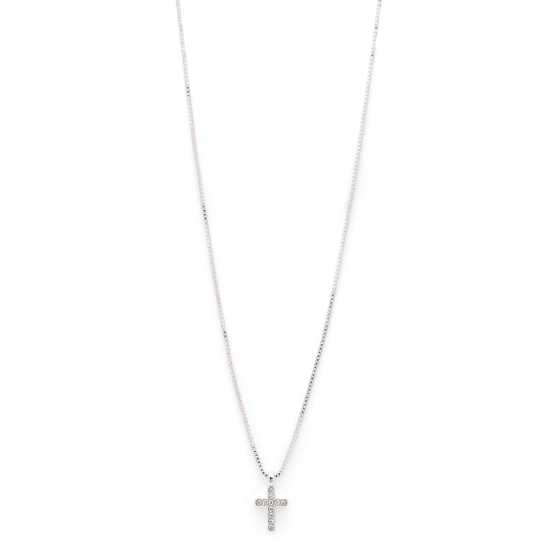 Pilgrim Silver Clara Cross Necklace