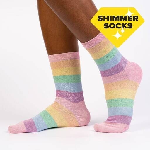 Sock It To Me - Women's Crew Socks | Pastel Prismatic