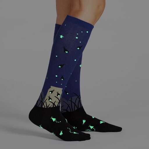 Sock It To Me - Women's STRETCH-IT Wide Calf Knee-high Socks | Nightlight