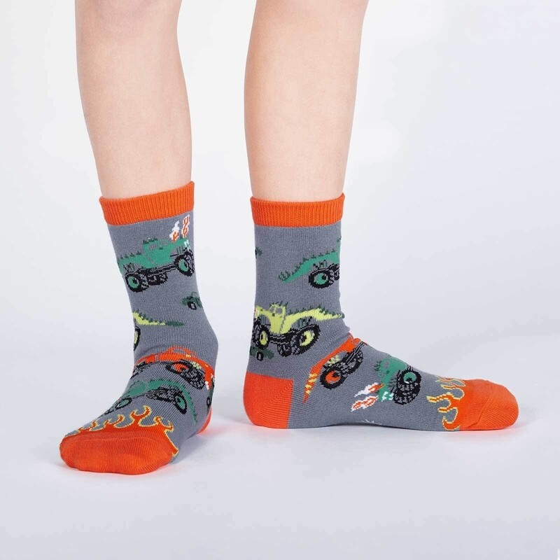 Sock It To Me - Youth Crew Socks | Monster Truck