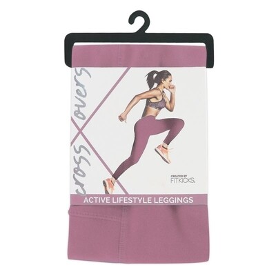 Fitkicks Crossover Athletic Leggings - Orchid