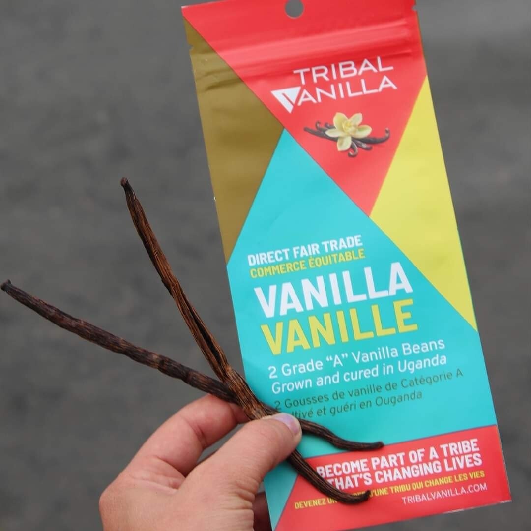 Tribal Vanilla | Grade A Fair Trade Vanilla Beans - 2 Pods Per Package