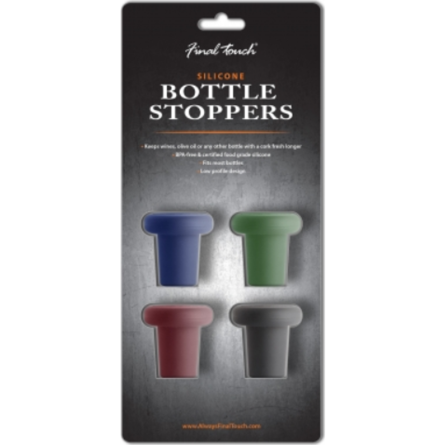 Final Touch | Silicone Bottle Stoppers (Set of 4)