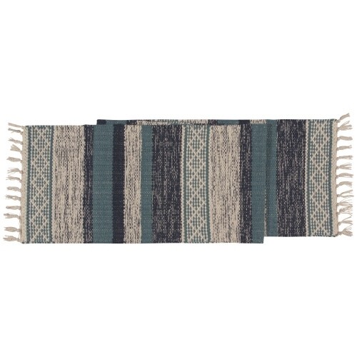 Danica Heirloom 72&quot; Woven Table Runner | Alder Lagoon