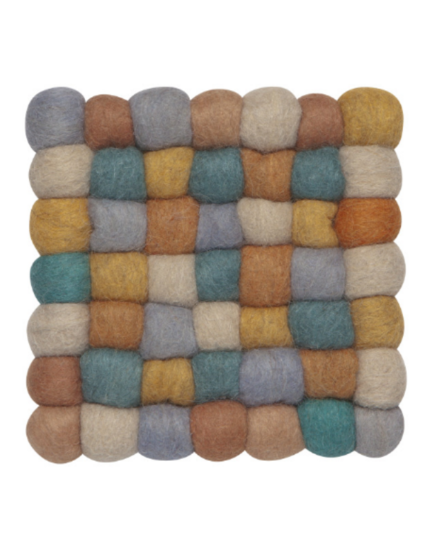 Danica Heirloom Recycled Wool Dot Trivet | Ochre Scattered