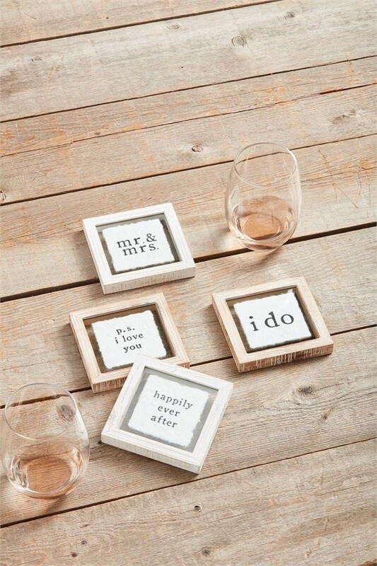 MudPie | Wedding Coaster Set