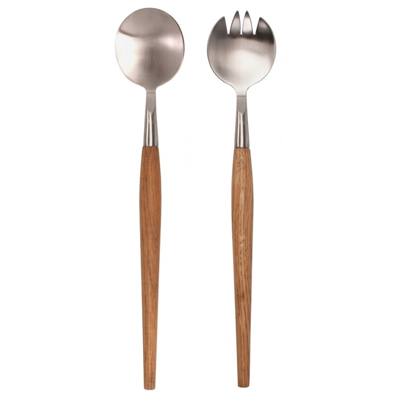 Natural Living Acacia Salad Servers Set