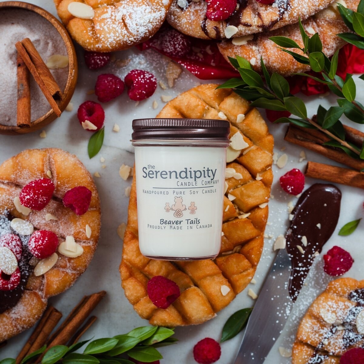 Serendipity 8 oz Soy Candle Jar | Beaver Tails