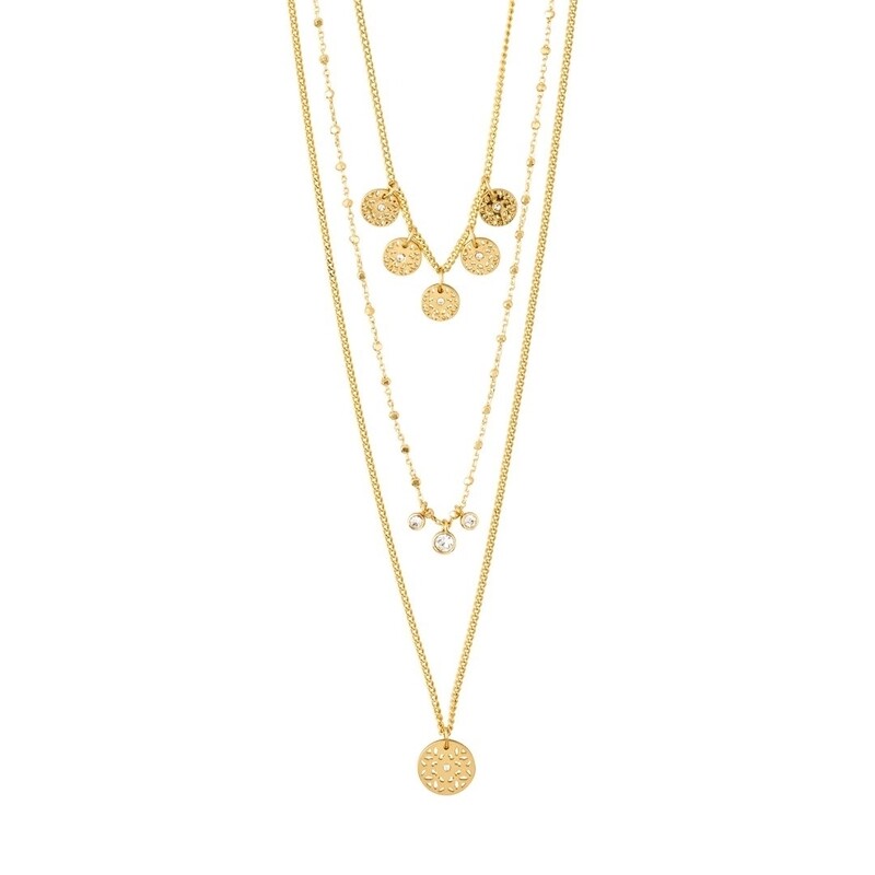 Pilgrim Gold 3-in-1 Carol Necklace