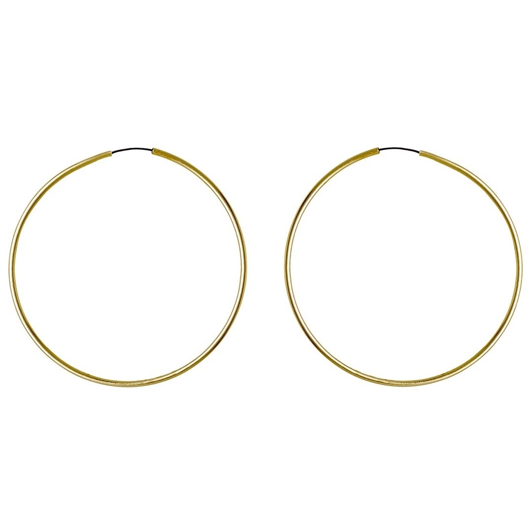Pilgrim Gold Sanne Large Hoop Earrings