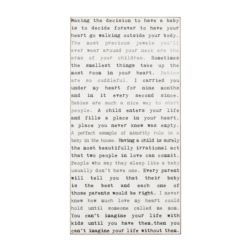 Cedar Mountain Typewriter Wall Art - Baby