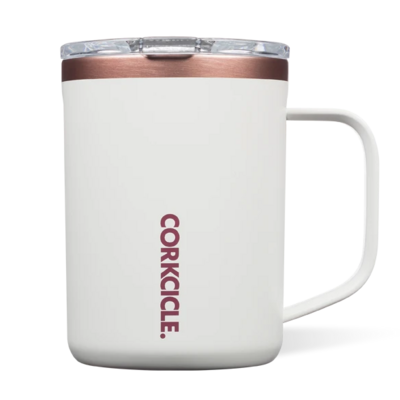 Corkcicle Coffee Mug | 16oz White Rose