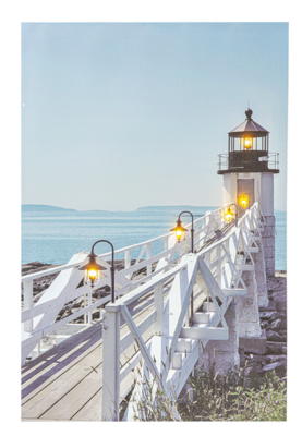 LED Light Up Lighthouse Canvas