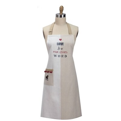 Kay Dee Designs Embroidered Chef Apron | Dog - Love Is A 4 Legged Word
